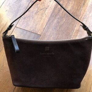 Kate Spade brown suede purse made in Italy